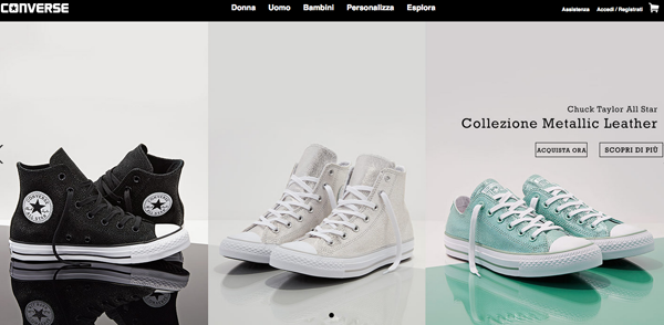 converse per bambini roma